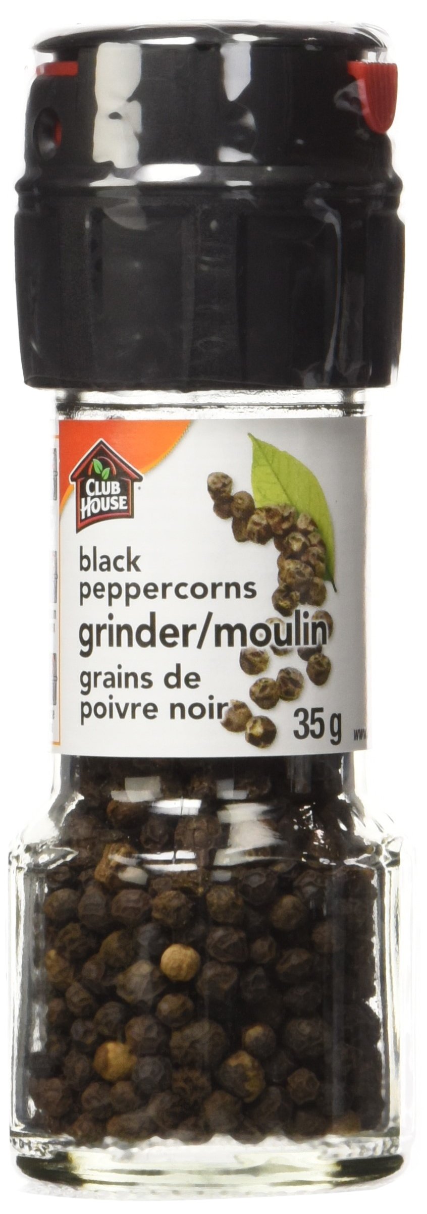 Premium Black Peppercorn Grinder - Adjustable Fine/Medium/Coarse Settings - Rich & Earthy Aroma - Perfect for Steaks, Pasta, Salads & Cooking - 35g - Ideal for Home Kitchen & Gourmet Recipes