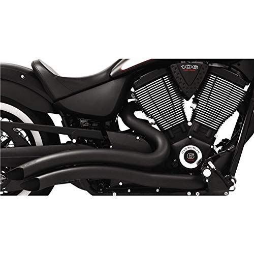 Freedom Grill Performance Sharp Curve Radius Exhaust System - High-Performance Black Motorcycle Exhaust for Harley, Cruiser & Chopper Bikes - Enhances Sound & Power for Street & Highway Riding