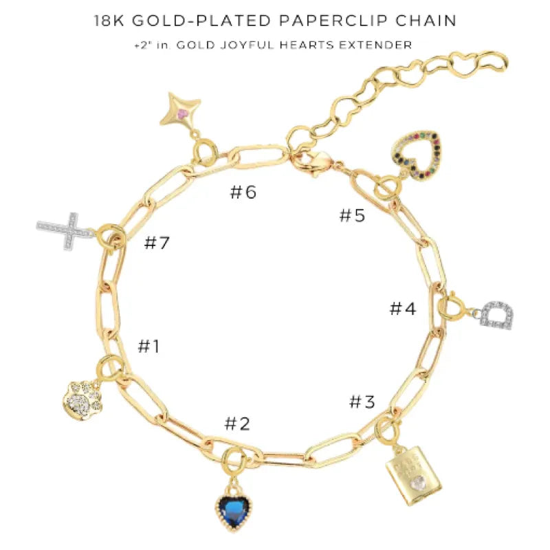 Elegant Charm Bracelet with Assorted Charms - Perfect Gift for Women & Girls | Jewelry for Birthday, Anniversary & Special Occasions
