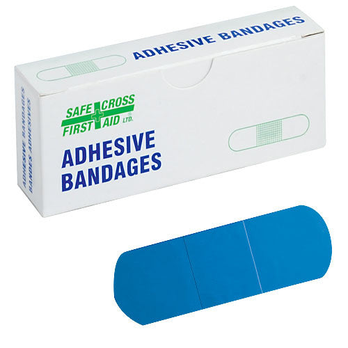 Detectable Plastic Bandages 2.5 x 7.6 cm (1