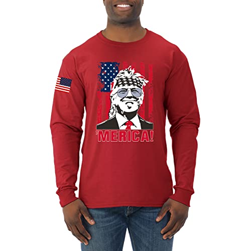 Red Sleeve Print Merica