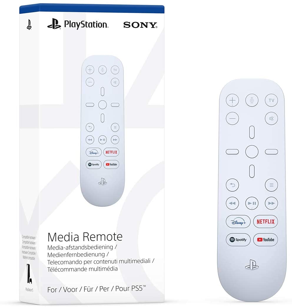 Official Sony PS5 Media Remote Control - Wireless Bluetooth for Playstation 5 Console | Perfect for Streaming Movies, Music & Gaming Navigation