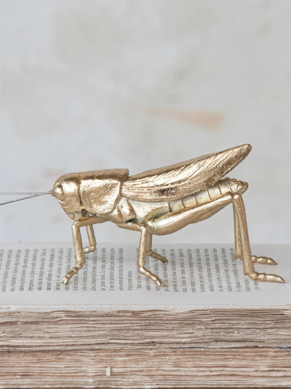 Golden Grasshopper Brooch - Elegant Insect Jewelry for Women, Vintage Style Accessories for Dresses, Coats & Special Occasions