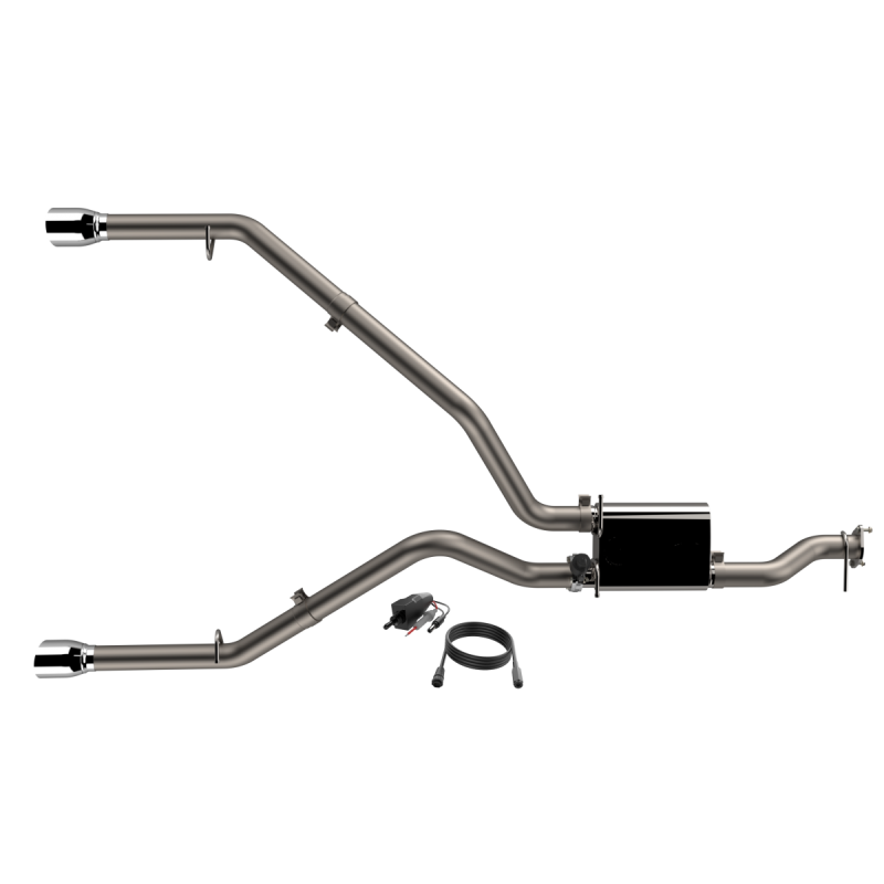 2019-2024 Ram 1500 QTP Screamer Split Rear Exit Cat-Back Exhaust System - Performance Upgrade for Trucks, Off-Road & Street Racing