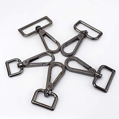 10Pcs 50mm Metal Buckles Lobster Clasps with Swivel Trigger Clips - Heavy Duty Snap Hooks for Sewing Crafts, Keychains, Belts & DIY Accessories - Perfect for Handmade Bags, Jewelry Making & Hardware Repair