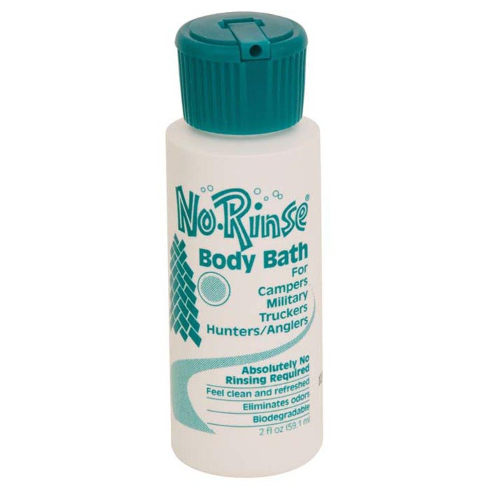 No Rinse Body Bath - 2 fl oz | Waterless Cleansing Solution for Adults & Seniors | Perfect for Travel, Hospital, and Bedridden Care