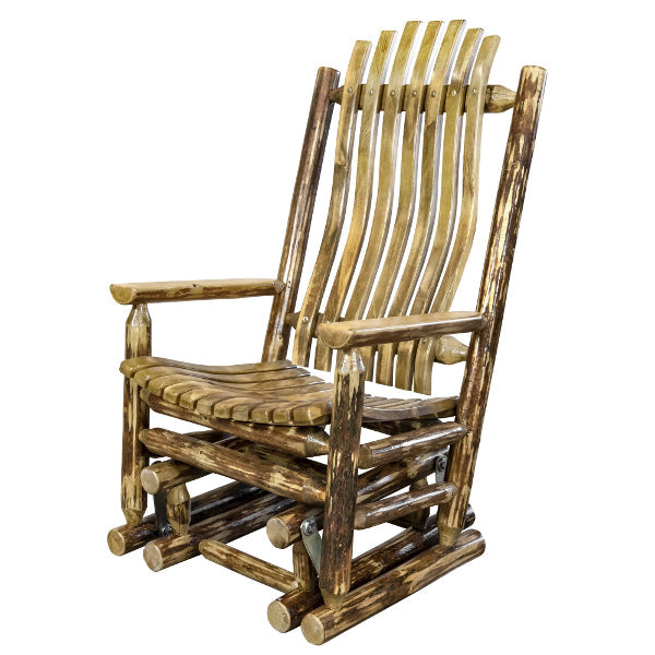 Glacier Country Glider Rocker - Comfortable Nursery Rocking Chair for Baby & Nursing Mothers - Perfect for Bedroom, Nursery, or Living Room Relaxation