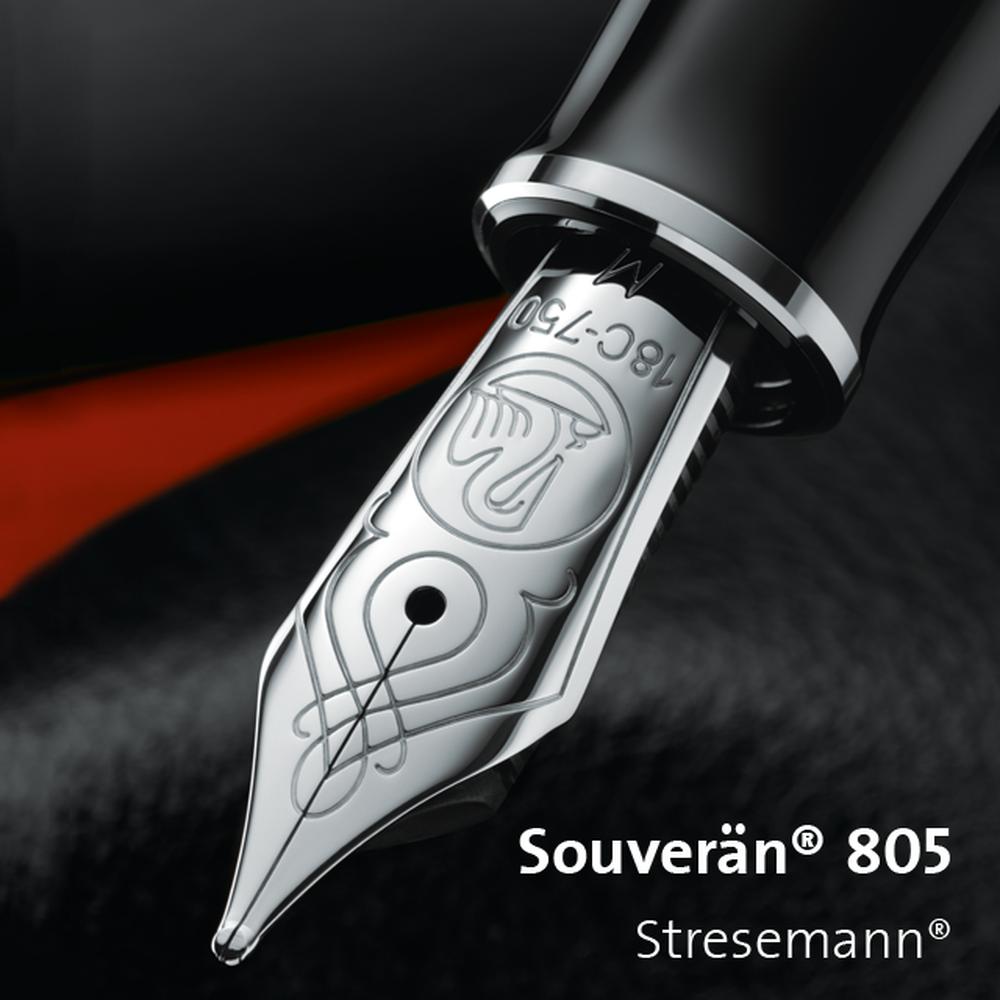 Pelikan M805 Souverän Fountain Pen - Premium German Writing Instrument for Calligraphy, Business & Collectors - Ideal for Gifts, Office Use & Signature Writing