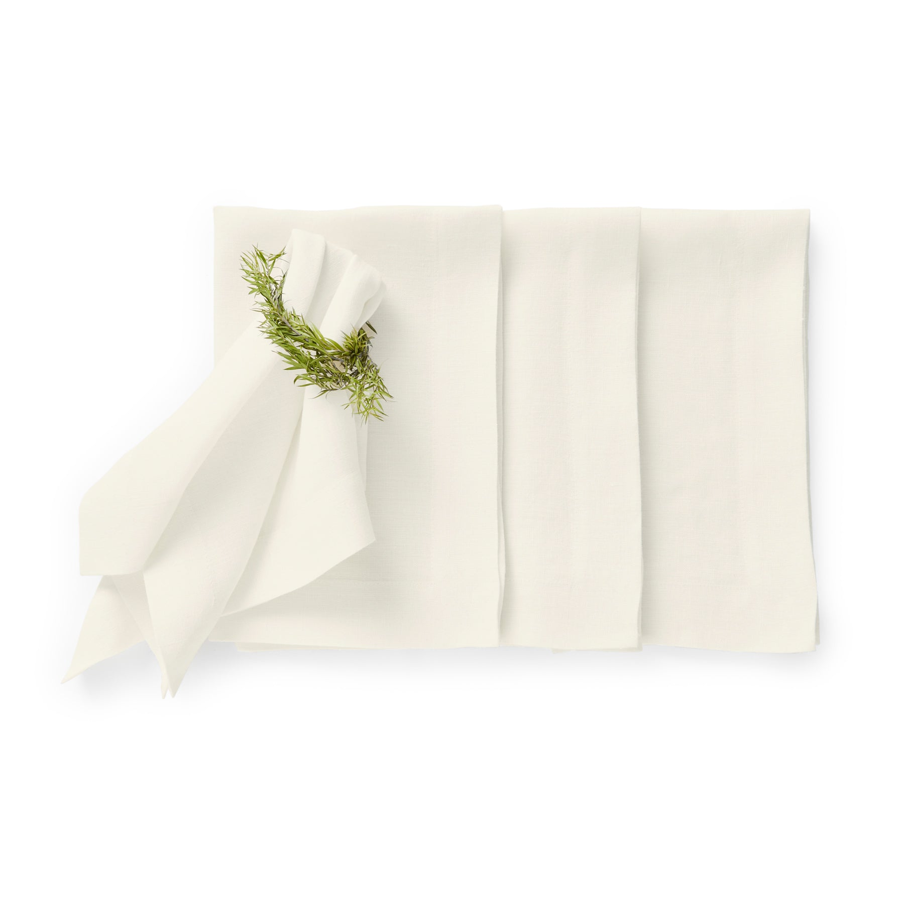 Premium Sonoma Linen Napkins Set of 4 - 100% Natural Cotton Dinner Napkins for Formal Dining, Wedding, and Holiday Table Settings