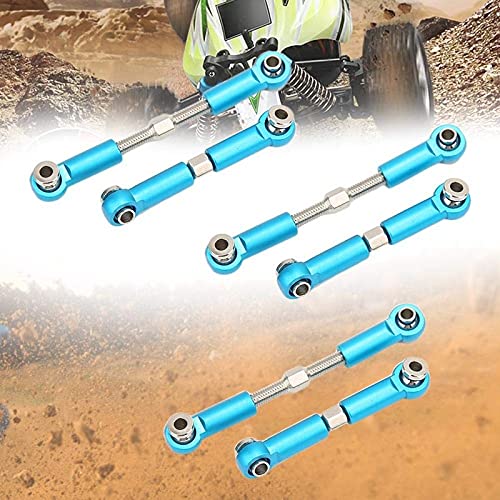 MTGJFDDFO RC Car Steering Pull Rod Set - Adjustable Steering Lever Accessories for Wltoys 1/18 A959-B A969 A979 K929 RC Models - Perfect for Off-Road Racing & DIY Upgrades