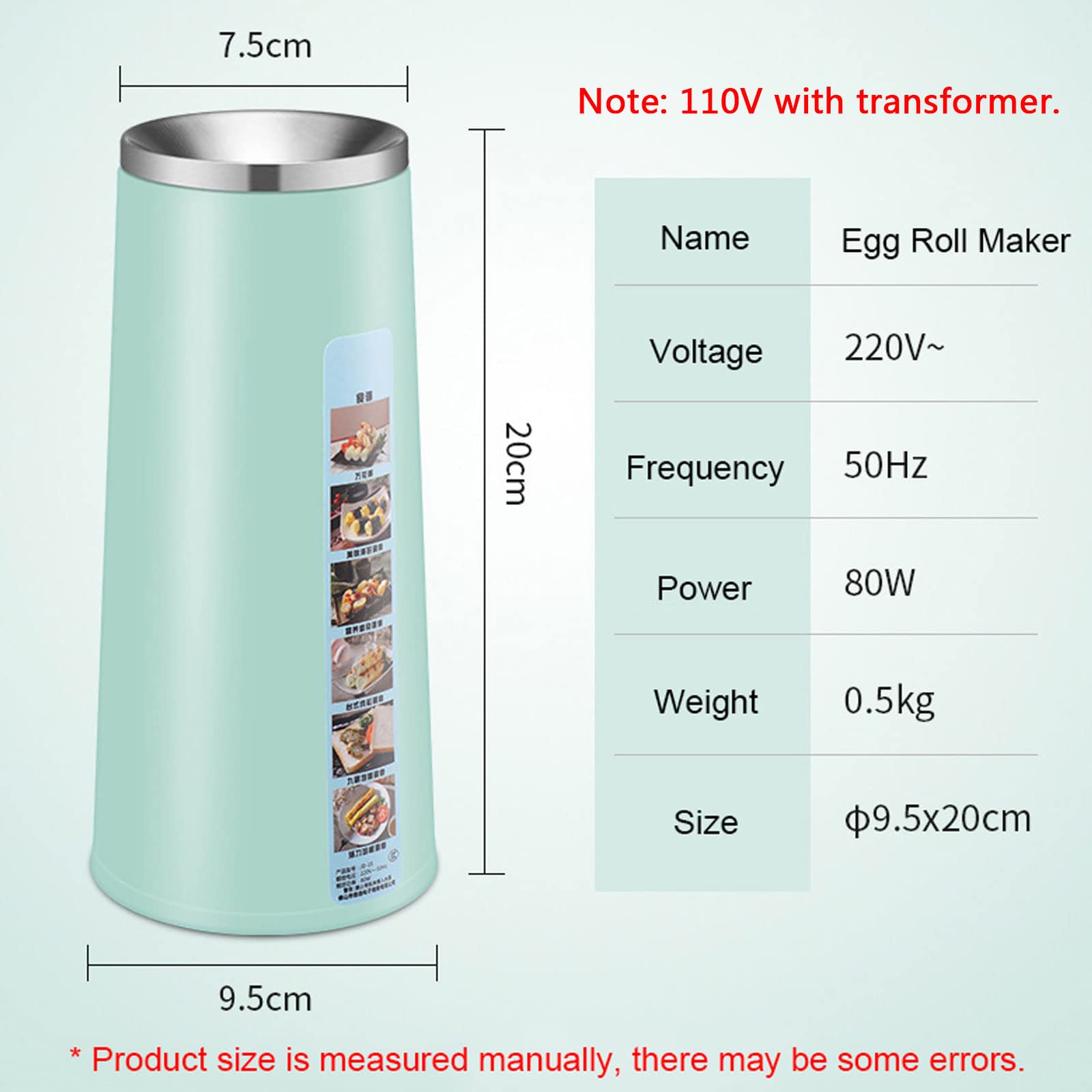 Automatic Egg Roll Maker & Rapid Egg Cooker - Multi-Function Breakfast Machine for Eggs, Sausage & Omelets - Perfect for Microwave Breakfast Sandwiches - Great Gift for Kids & Adults (Green) - Ideal for Quick Breakfasts, Family Meals & Kitchen Convenience