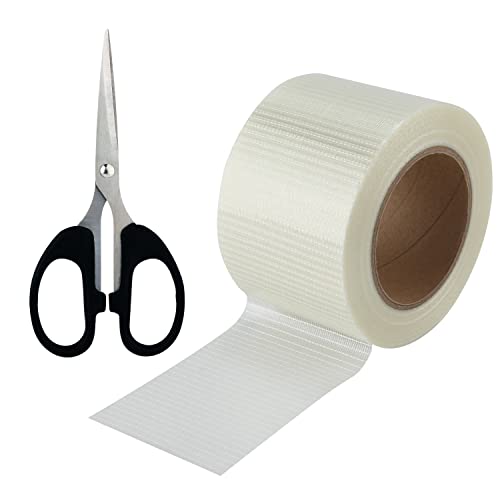 LUTER RV Awning Repair Tape - Heavy Duty Clear Waterproof Ripstop Tape for RV Awnings, Tents, Boat Covers & Outdoor Gear (33ft x 3.1in) - Perfect for Camping, Travel & Marine Use