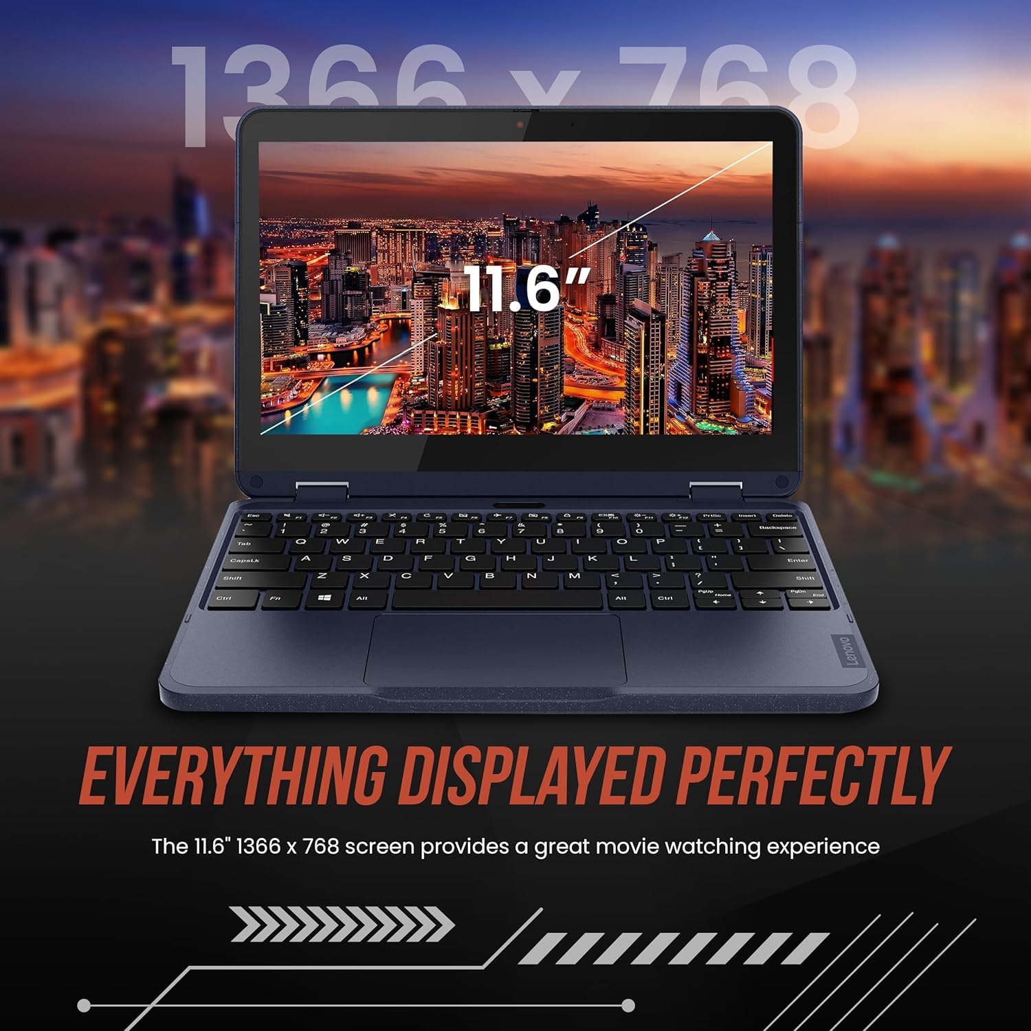 Lenovo 500w Gen 3 2-in-1 Rugged Laptop - 11.6