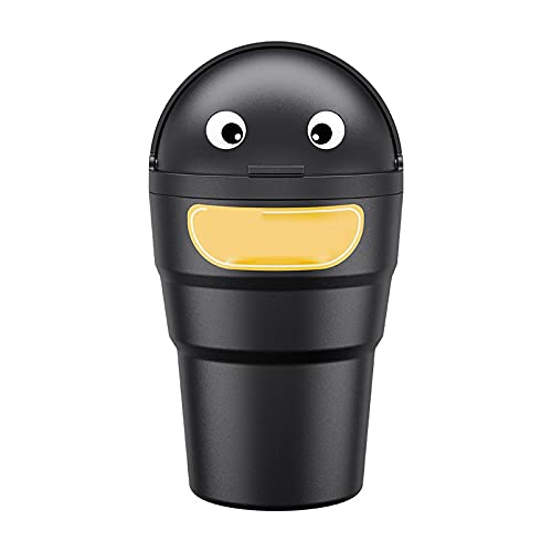 Portable Car Trash Can with Lid - Leak-Proof Auto Garbage Bin | Mini Trash Bin for Car, Home, Office, Kitchen & Bedroom | Perfect for Road Trips, Commuting & Daily Organization