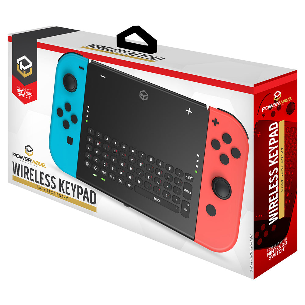 Powerwave Wireless Keypad for Nintendo Switch - Ergonomic Game Controller with Bluetooth Connectivity for Enhanced Gaming Experience | Perfect for Nintendo Switch, Switch Lite & OLED Models | Play Comfortably at Home or On-the-Go