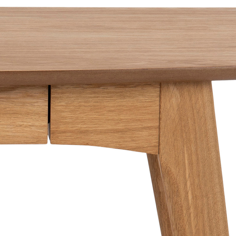 VIVEKA Study Desk 105cm - Natural Wood Home Office Desk for Students & Professionals - Perfect for Small Spaces, Dorm Rooms & Home Offices