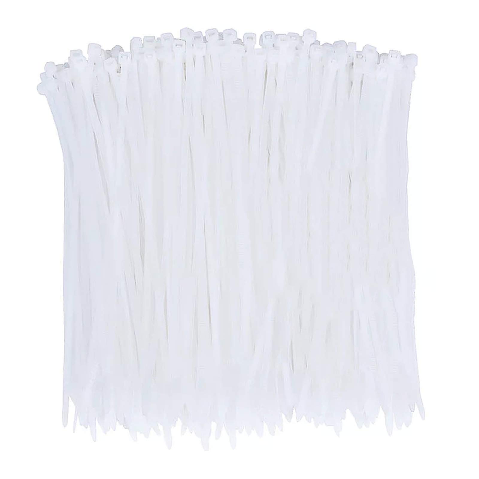 10Gtek 1000pcs 3-Inch White Nylon Self-Locking Cable Ties - Heavy Duty Zip Ties for Wire Management, Home Organization, and DIY Projects