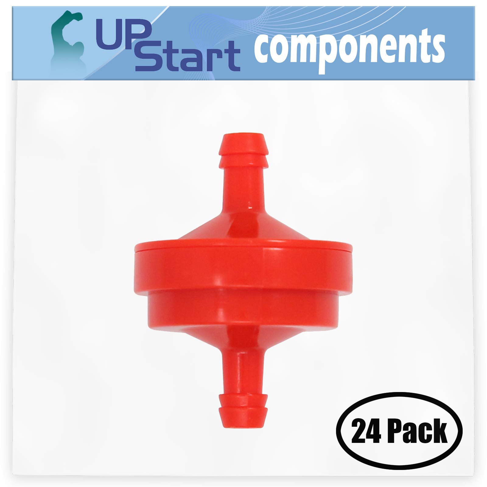 24-Pack Toro 30116 (7000001-7999999) Lawn Mower Fuel Filter Replacement - Compatible with 298090S 150 Micron Filter (1987 Model) - Perfect for Lawn Maintenance & Small Engine Tune-Ups