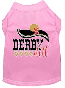 Derby Doll Screen Print Dog Shirt - Colorful Pet Apparel for Small & Medium Dogs - Perfect for Dog Shows, Pet Parties & Daily Walks