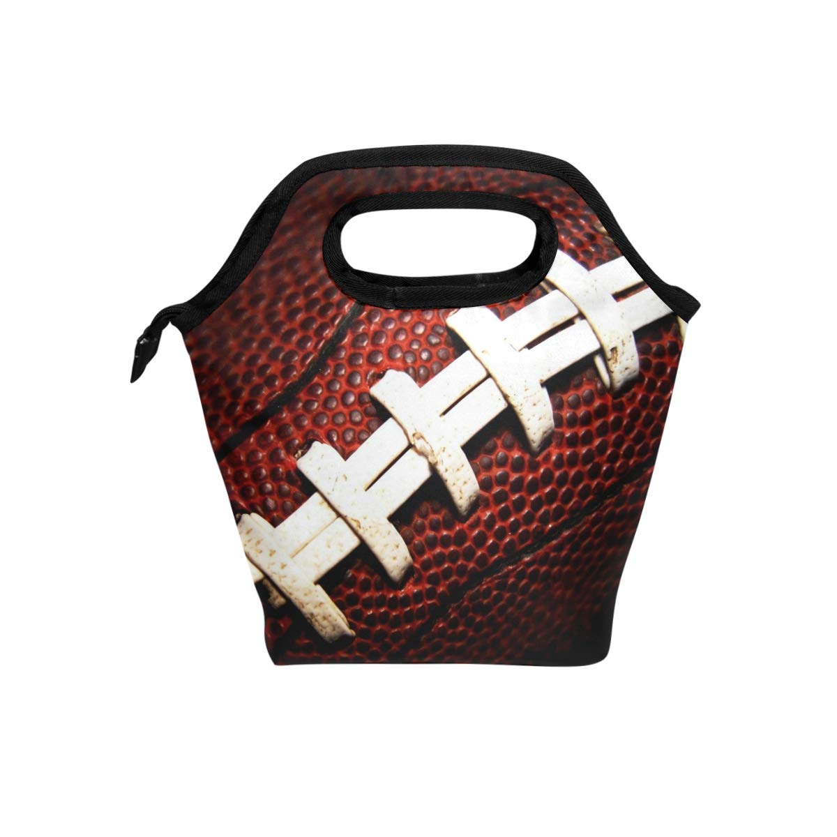Insulated American Football Lunch Bag with Zipper - Cooler Tote for Men, Women & Teens | Meal Prep, Sports Games & Outdoor Activities