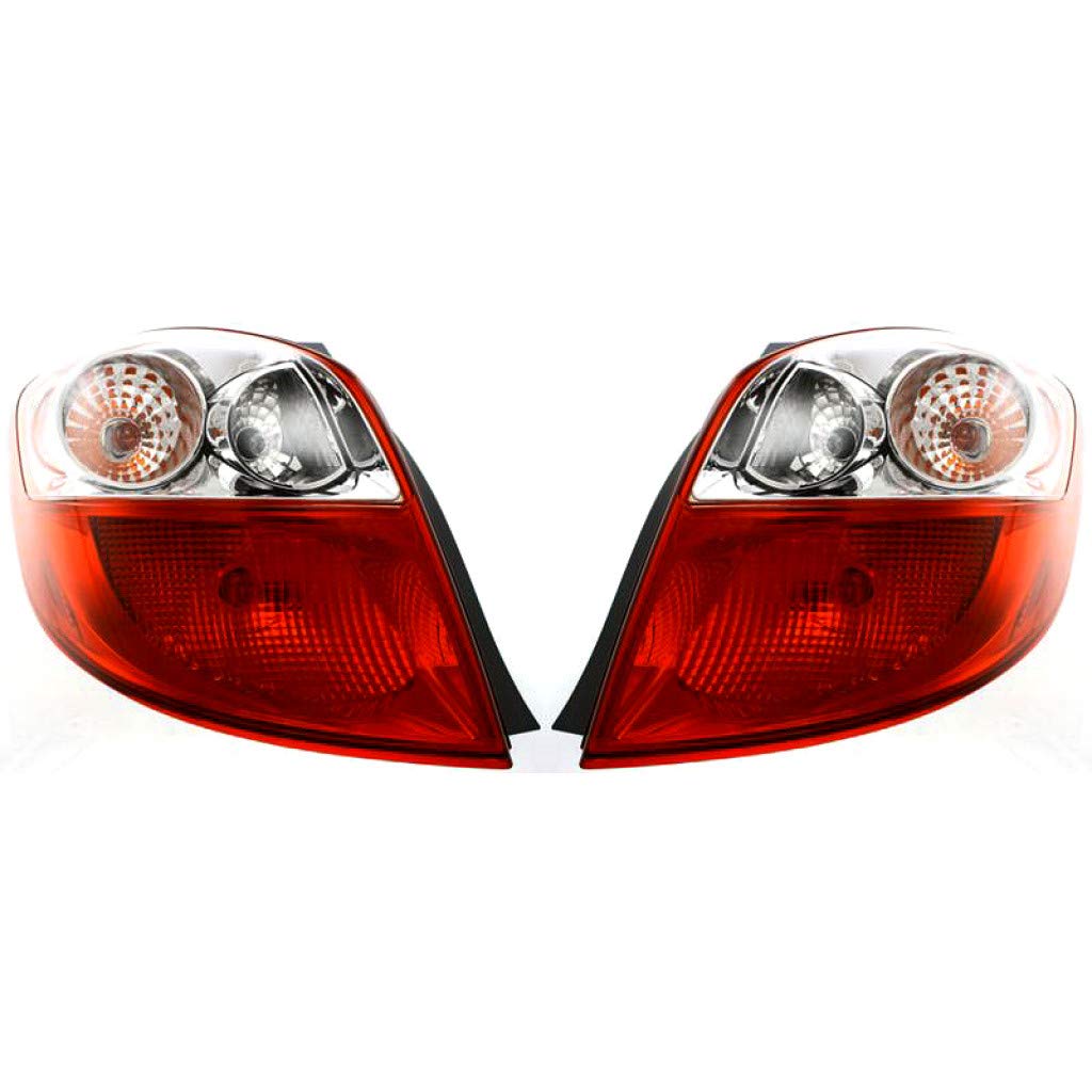 2009-2014 Toyota Matrix Pair Rear Tail Lights - Driver & Passenger Side Replacement (TO2800182 TO2801182, 81560-02450 81550-02450) - Perfect for Night Driving & Enhanced Vehicle Safety