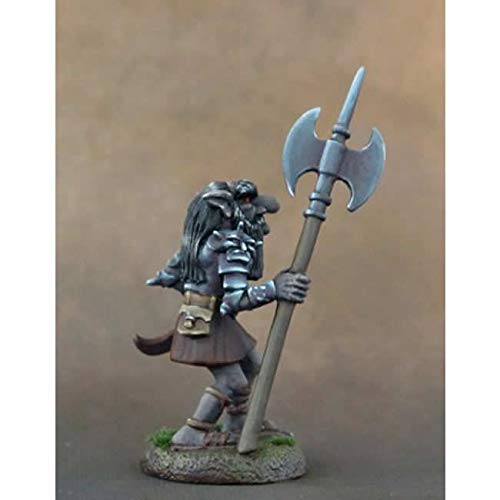 Dark Dwarf Warrior with Axe - Premium Miniature Figure for Tabletop RPG, D&D, Warhammer & Collectors | Diterlizzi Masterworks Dark Sword Miniatures | Perfect for Fantasy Gaming & Display