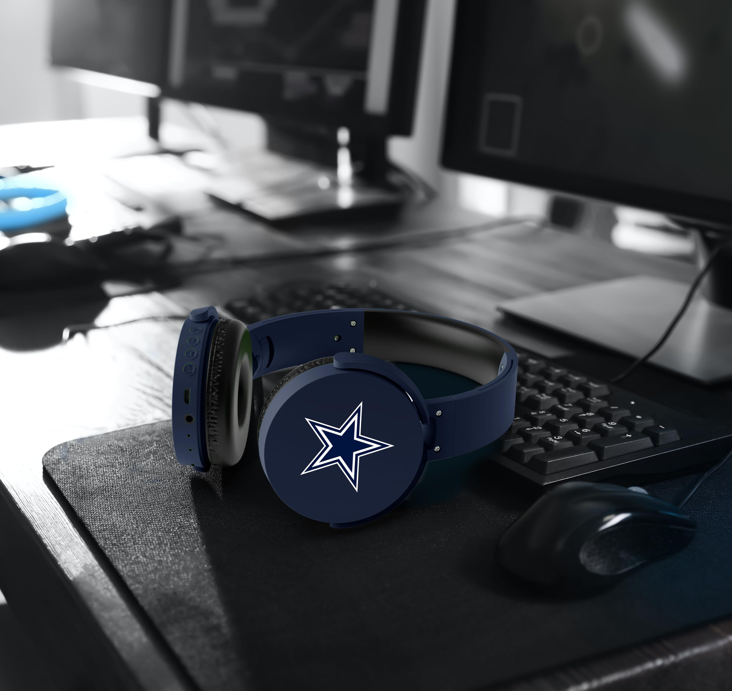 SOAR NFL Wireless Bluetooth Headphones for Sports & Gaming - Noise Cancelling Over-Ear Headset with Mic, 40H Playtime - Perfect for Football Fans, Workouts & Travel