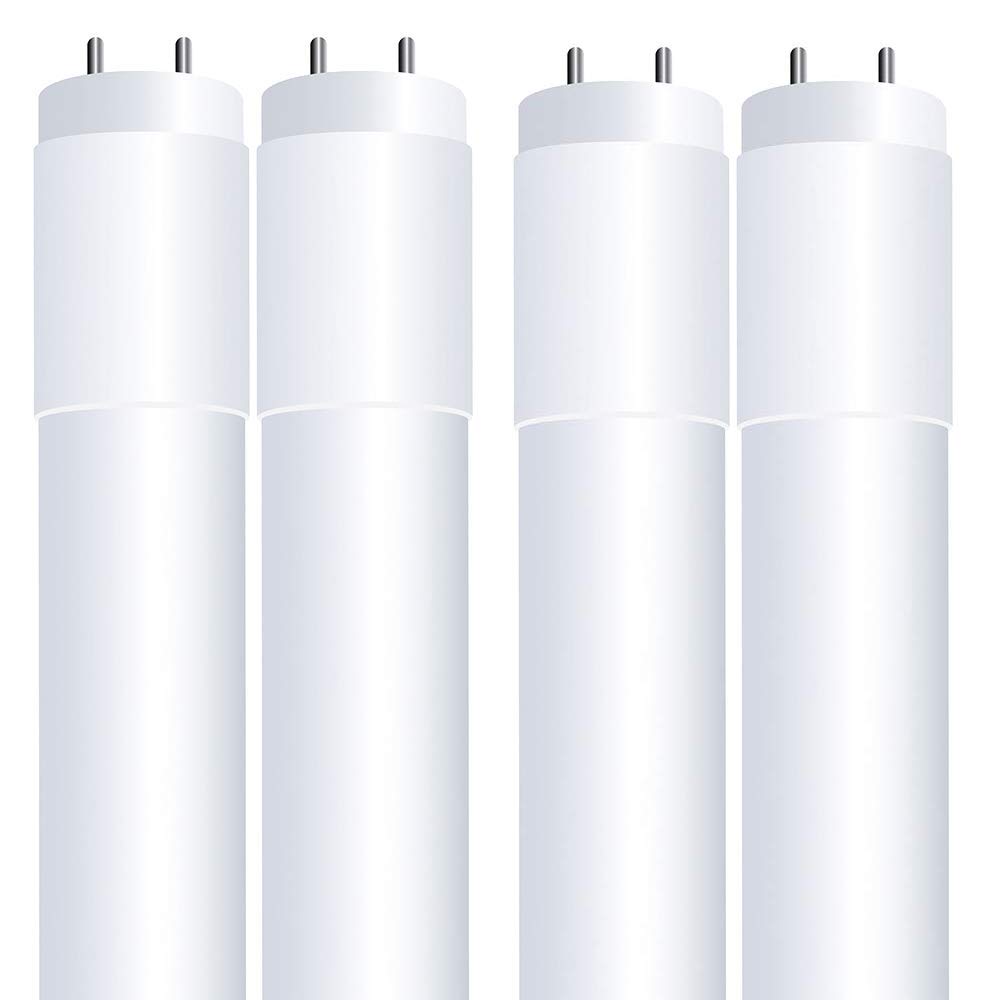 Feit Electric T8 LED Bulbs 4ft - 32W Equivalent Type A Tube Light - Plug & Play T8/T12 LED Fluorescent Replacement - Frosted 3000K Warm White (4-Pack) - Perfect for Office, Garage, Warehouse & Commercial Lighting
