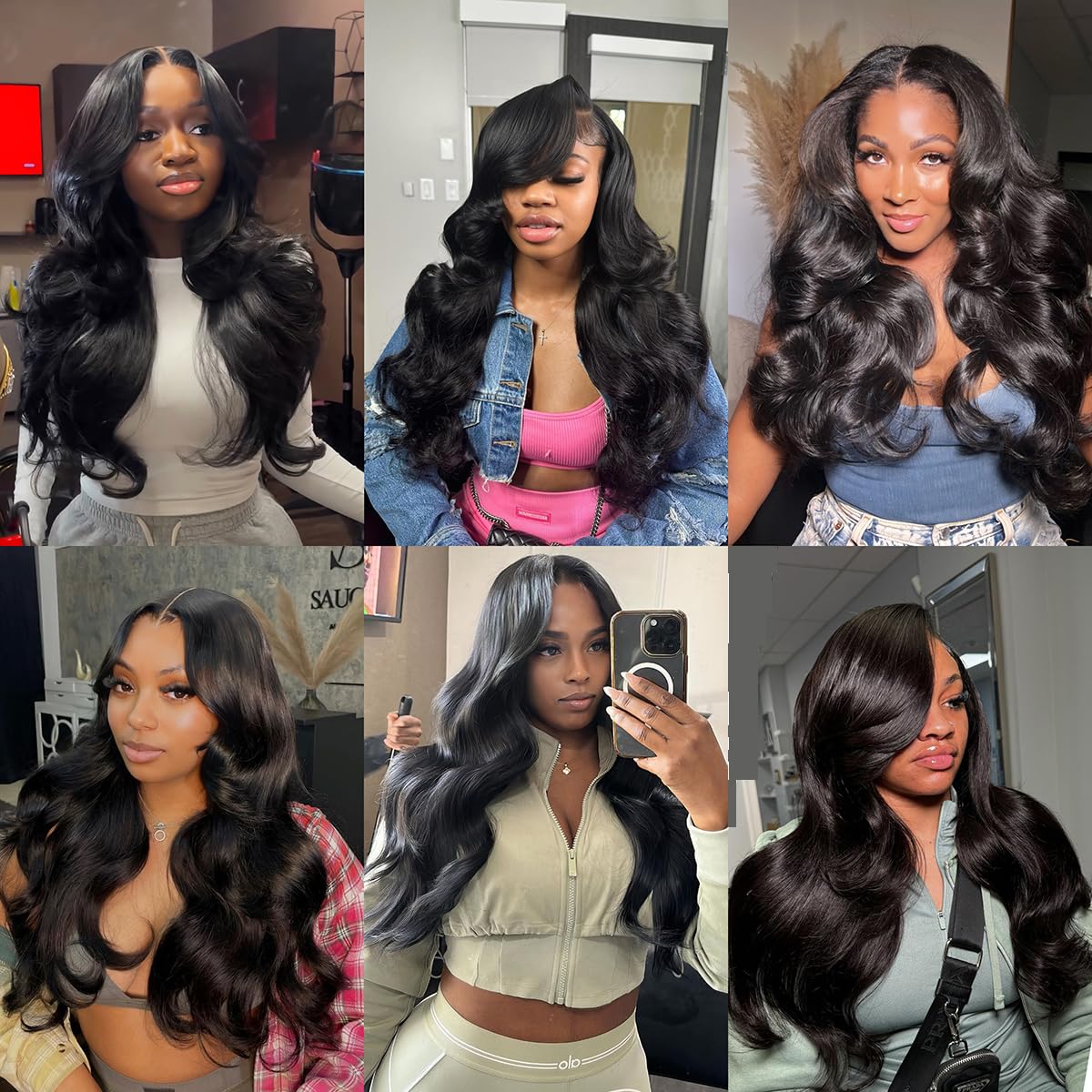 16A Brazilian Virgin Human Hair Bundles 14 16 18 Inch - 3 Bundles Unprocessed Body Wave Raw Human Hair Extensions with Thick Ends - Natural Black Color for Weaving, Styling & Everyday Glamour
