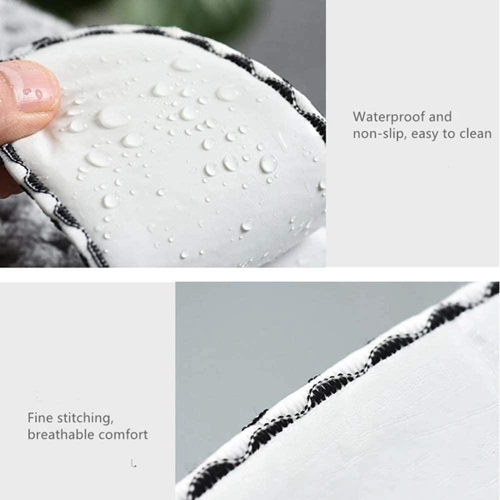 2 Pairs Plush Warm Toilet Seat Covers - Non-Slip Bathroom Cushion with Self-Adhesive Tape, Soft & Washable for Winter Comfort - Perfect for Cold Bathrooms, Elderly & Kids Use