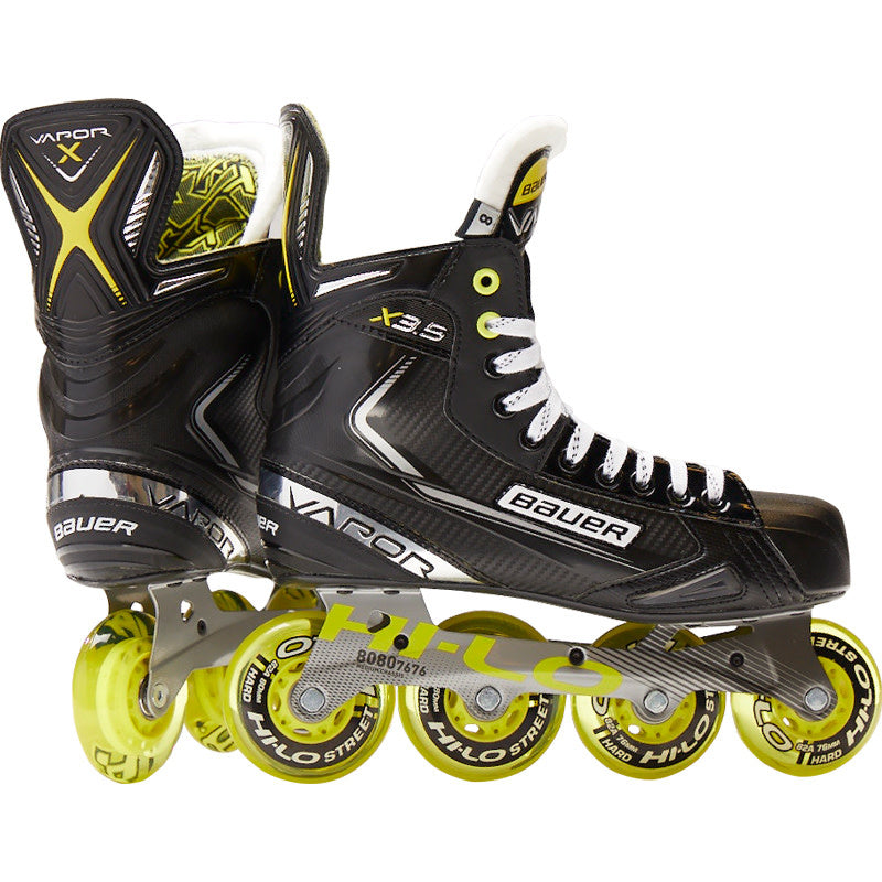 Bauer Vapor X3.5 Senior Inline Hockey Skates - Lightweight Performance Skates for Men & Women - Perfect for Competitive Roller Hockey Games & Training