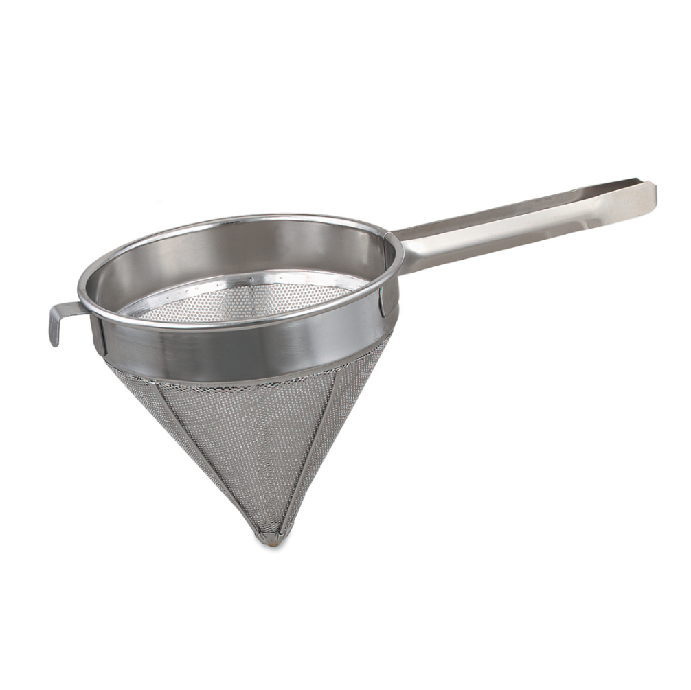 Premium Browne 10 Coarse China Cap Strainer - Heavy Duty Stainless Steel Mesh Kitchen Filter for Tea, Herbs & Cooking - Perfect for Chefs, Bartenders & Home Cooks