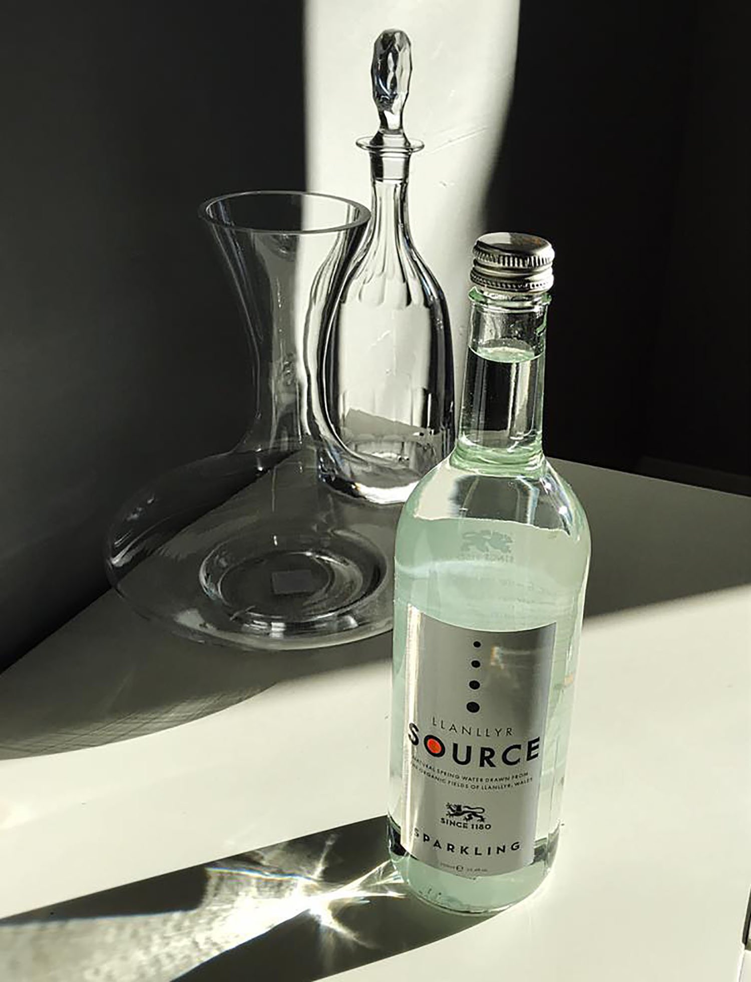 Llanllyr Source Sparkling Natural Spring Water - 12 Glass Bottles (25.4 fl oz each) | Premium Mineral Water for Parties, Weddings & Gourmet Dining | Vegan & Gluten-Free