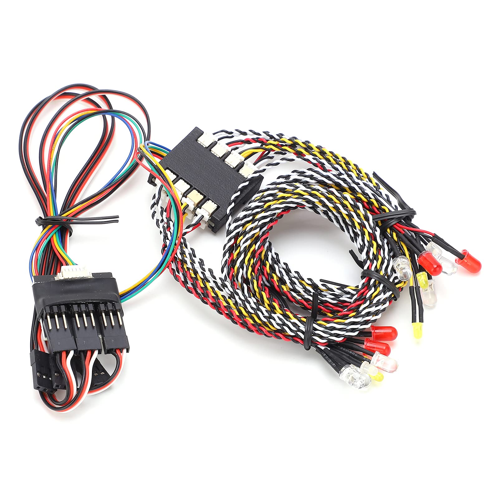 Dilwe 16 LED Light Kit for RC Crawler Cars - Front & Rear Linkage Turn Signal System - Perfect for Off-Road RC Model Lighting & Night Crawling Adventures