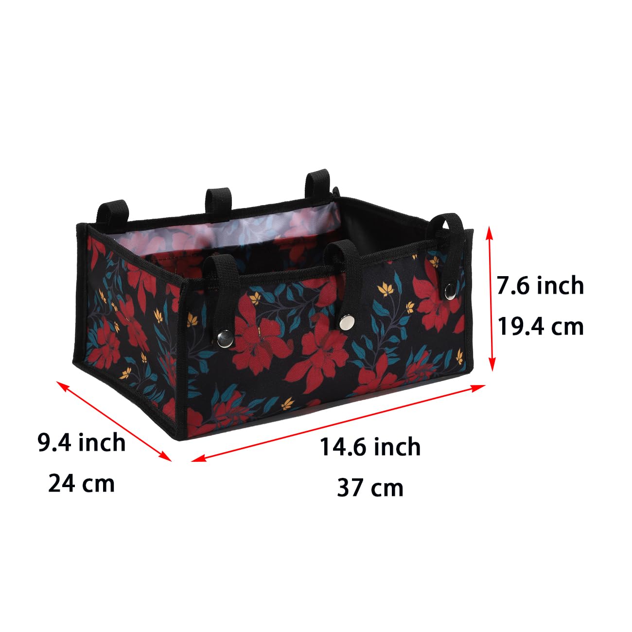 Foldable Walker Underseat Storage Bag - Large Replacement Medical Basket for Seniors | Rollator Accessories with Zipper Closure | Perfect for Daily Use, Shopping & Travel