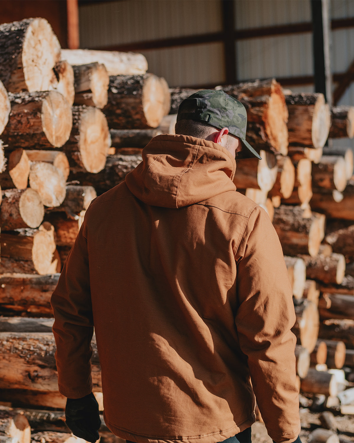 Men's Warm Sherpa Lined Hooded Jacket - Winter Fleece Coat for Outdoor Activities & Casual Wear