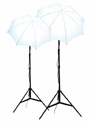 Professional Photography Lighting Kit - 2 Umbrella Continuous Lights with Stands & Backdrop Support System for Studio, YouTube, TikTok Videos - Perfect for Portraits, Product Shoots & Live Streaming (Model LHDK2)