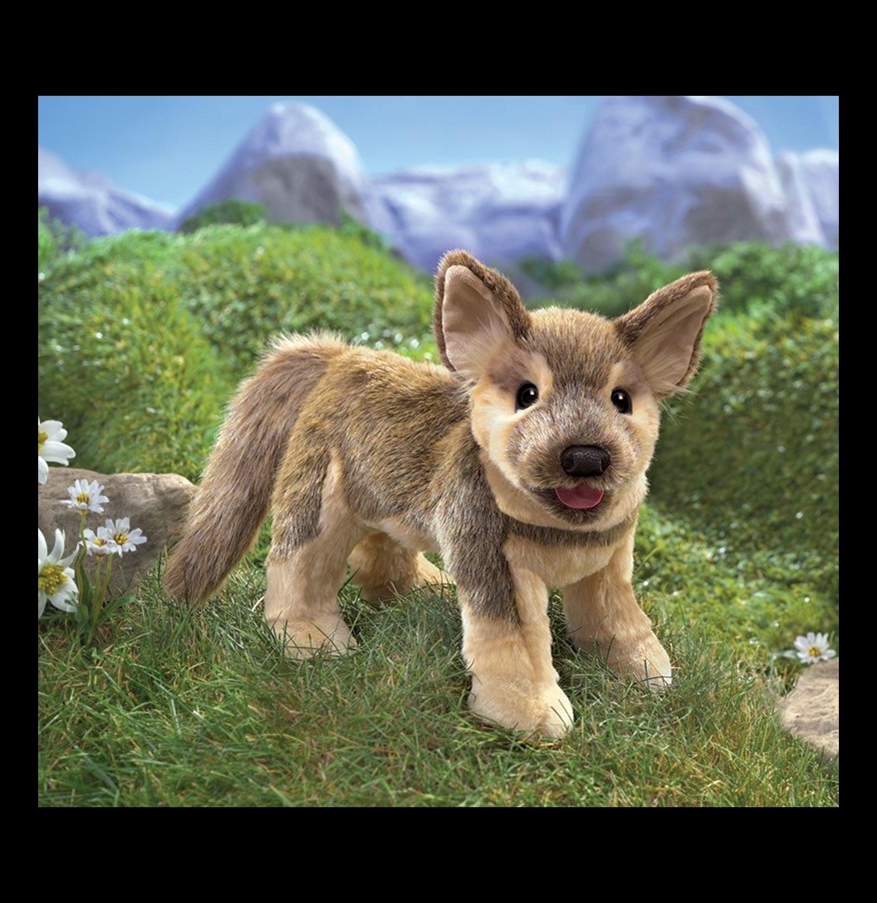 German Shepherd Puppet Hand Puppet - Realistic Plush Dog Toy for Kids, Storytelling, and Puppet Shows | Perfect for Playtime, Education, and Interactive Fun