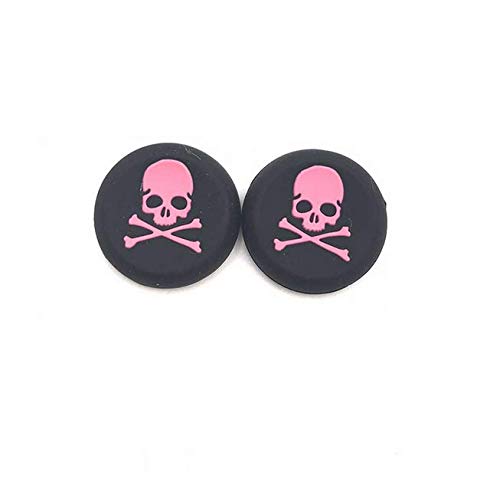 2PCS Silicone Cat Skull Thumb Grip Caps - Gamepad Joystick Cover for PS3, PS4 Slim/Pro, Xbox One/360 Controllers - Non-Slip Grip & Protection - Perfect for Gaming, Cosplay & Halloween Decor (Skull Design - 10PCS)