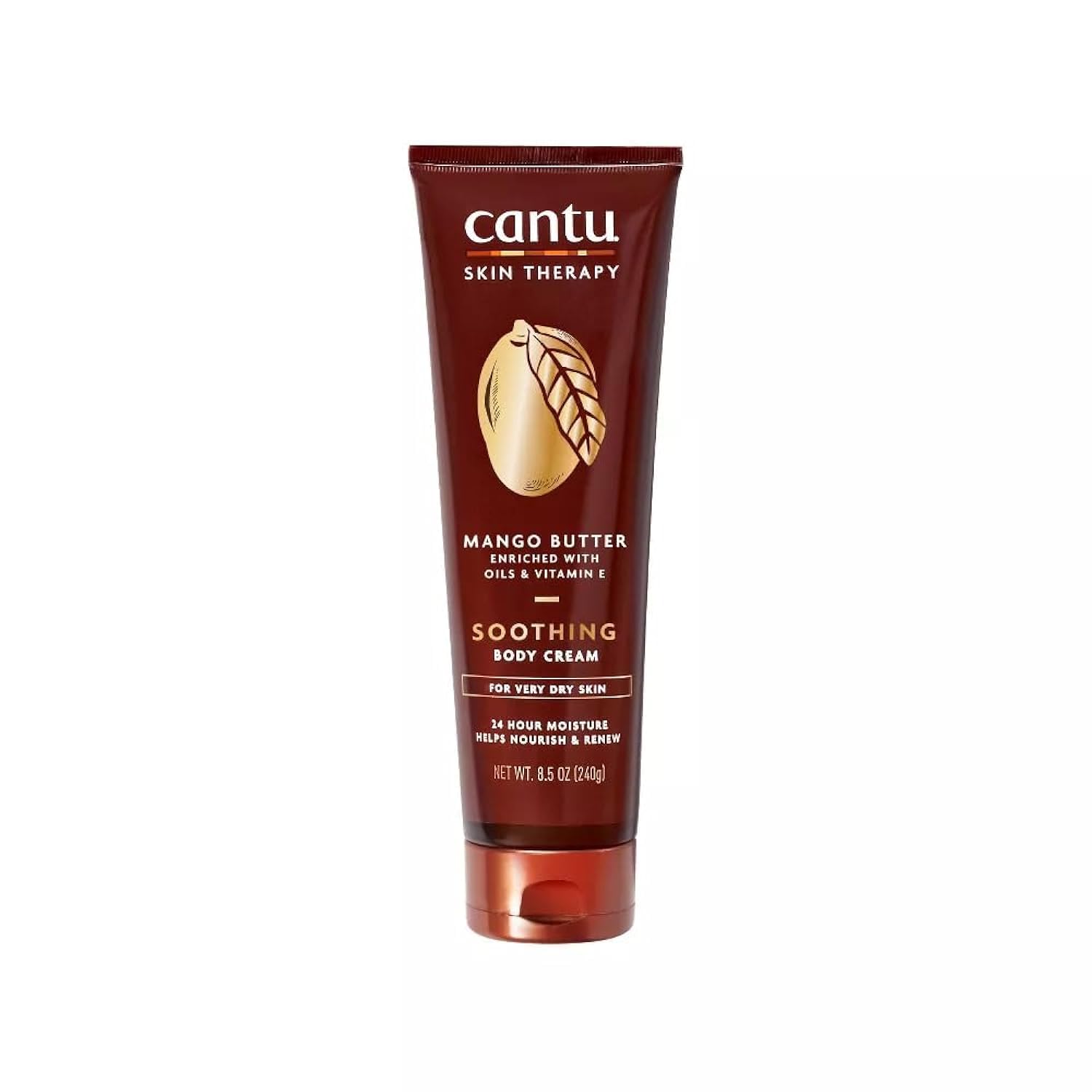 Cantu Mango Butter Body Cream for Dry Skin - 8.5 oz Moisturizing Lotion with Natural Ingredients | Hydrating & Nourishing for Daily Body Care & After Shower Use