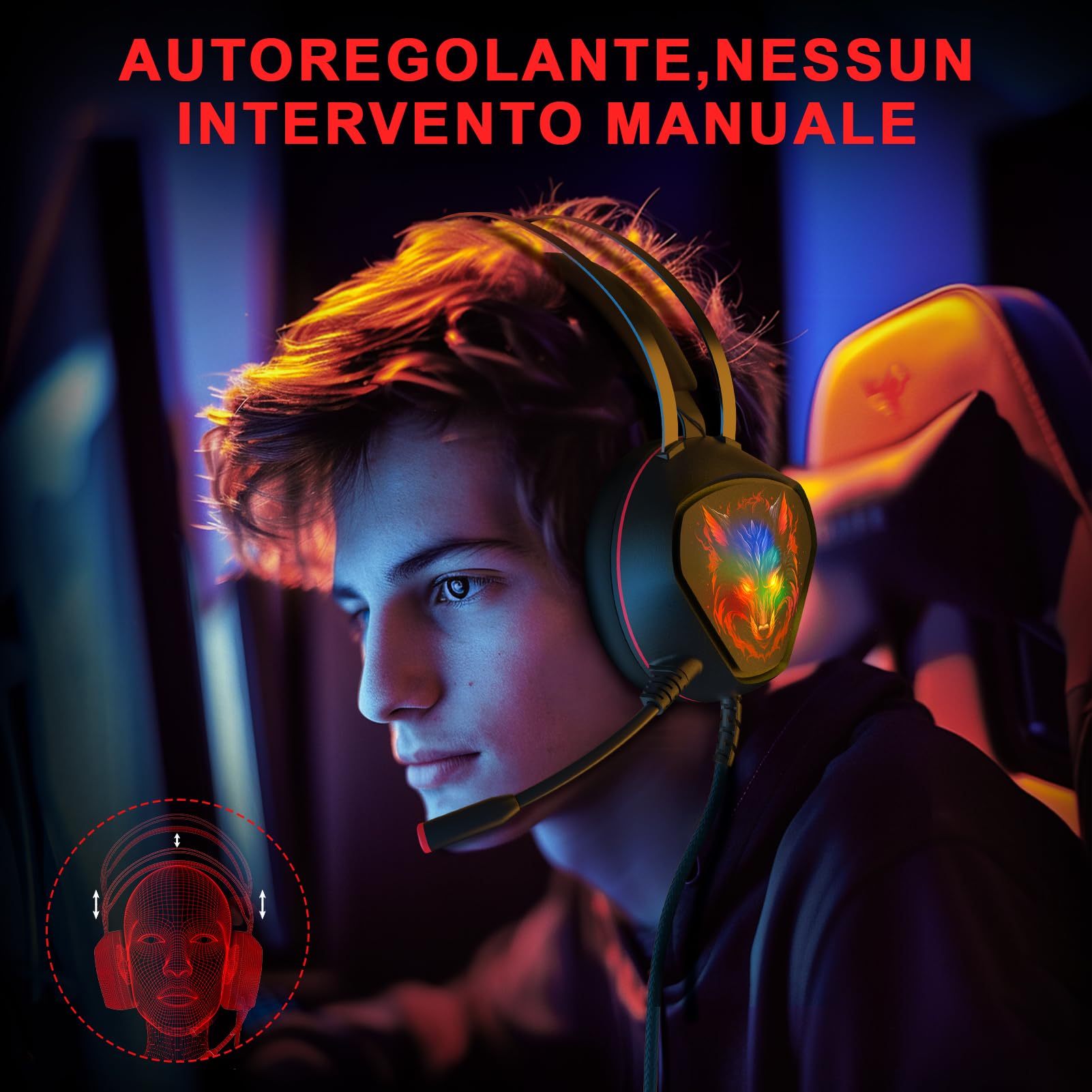 Best Gaming Headset for PS5, PS4, PC, Xbox & Switch - Wired Headphones with Microphone for Professional Gaming & Streaming | Perfect for Esports, Online Classes & Work from Home