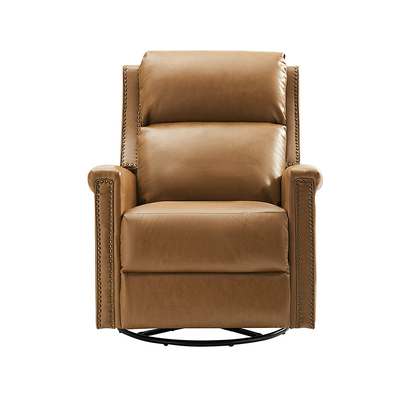 Anton Traditional Design Swivel and Rocker Power Recliner Chair - Comfortable Electric Lift Reclining Sofa for Living Room, Home Theater, and Nursing Care
