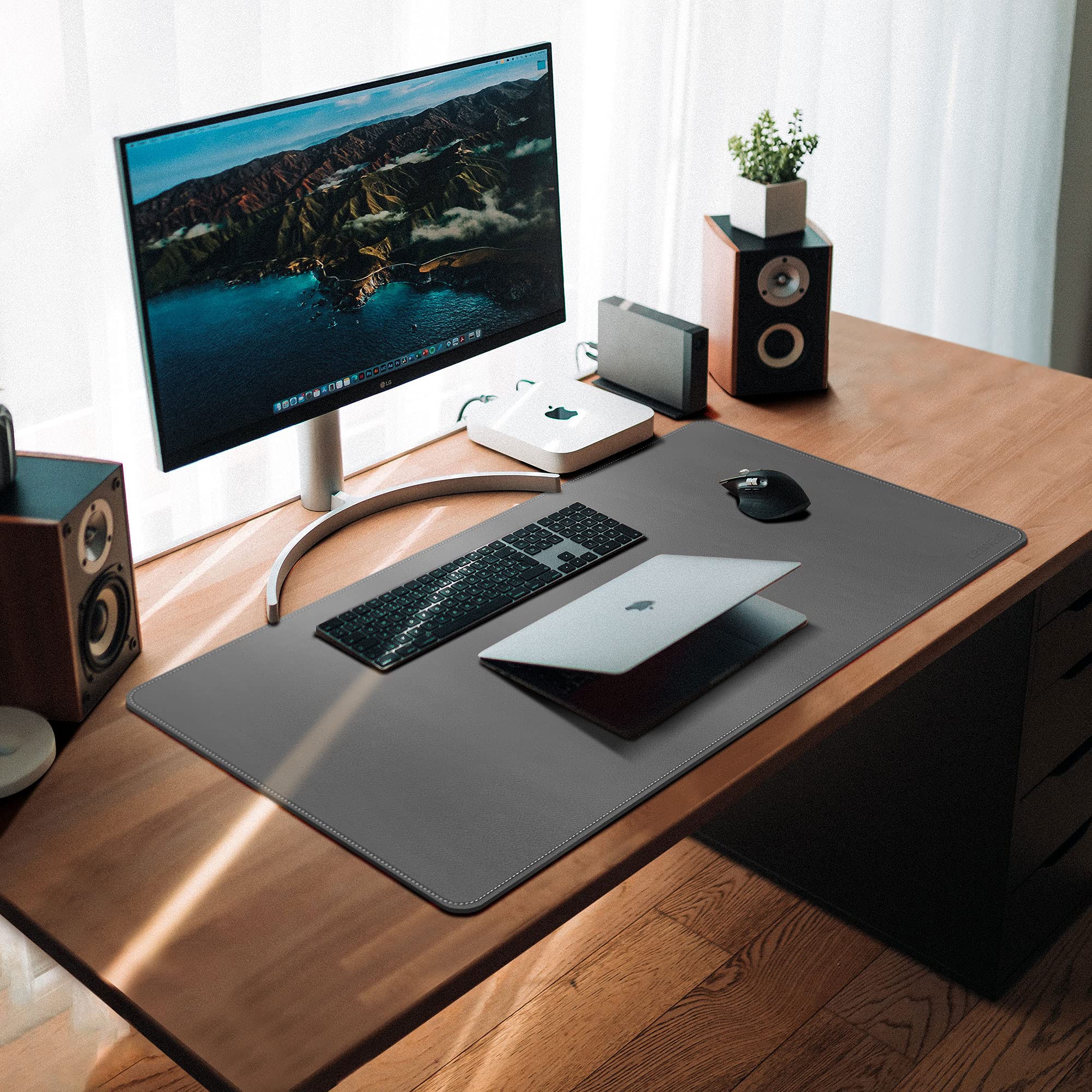 Premium PU Leather Desk Mat - 39.3