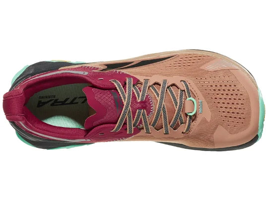ALTRA Women's Olympus 5 Trail Running Shoes - Brown/Red - Lightweight Hiking & Outdoor Adventure Footwear for Women