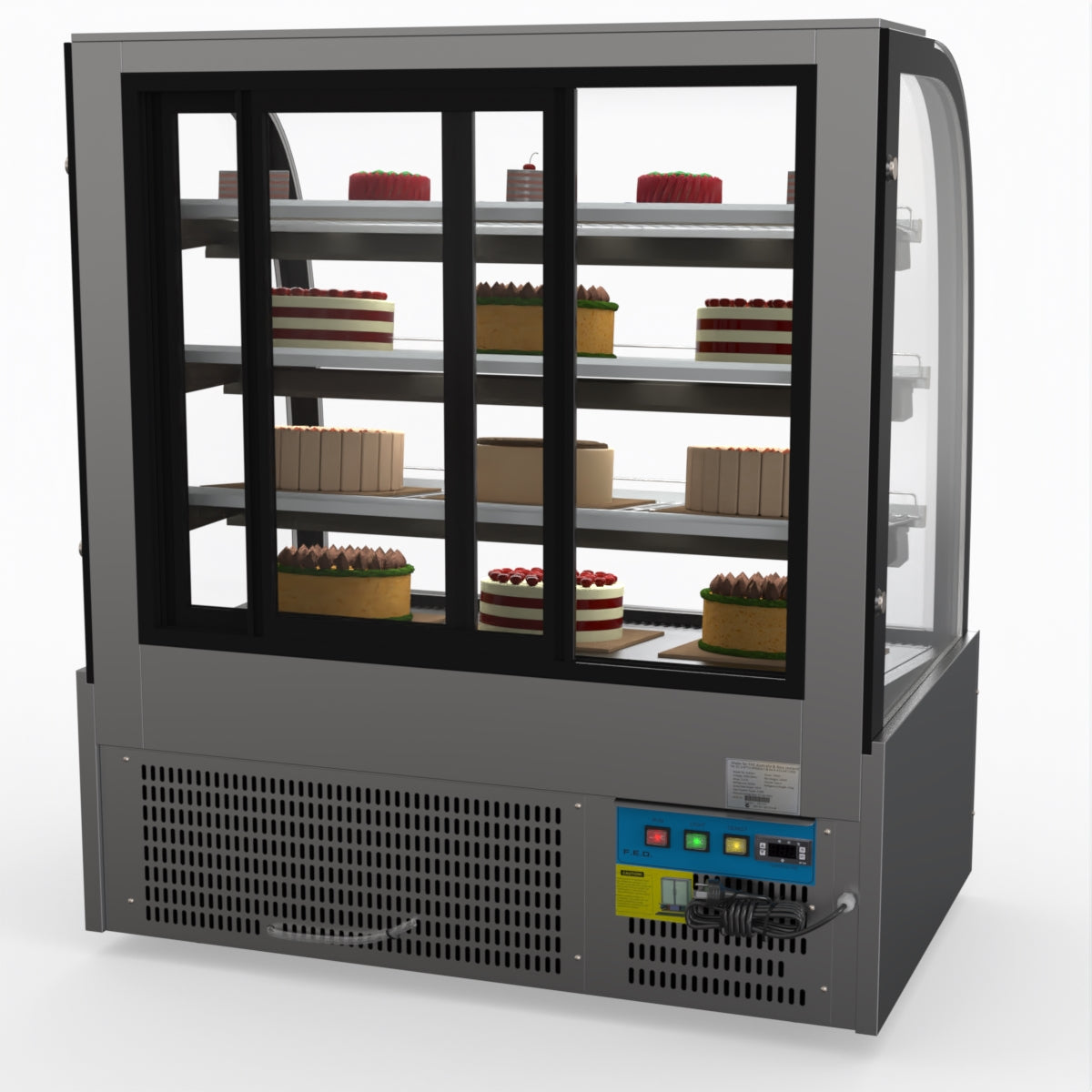 Bonvue SL840 Commercial Refrigerated Display Case - Perfect for Delis, Bakeries & Cafes to Showcase Fresh Food