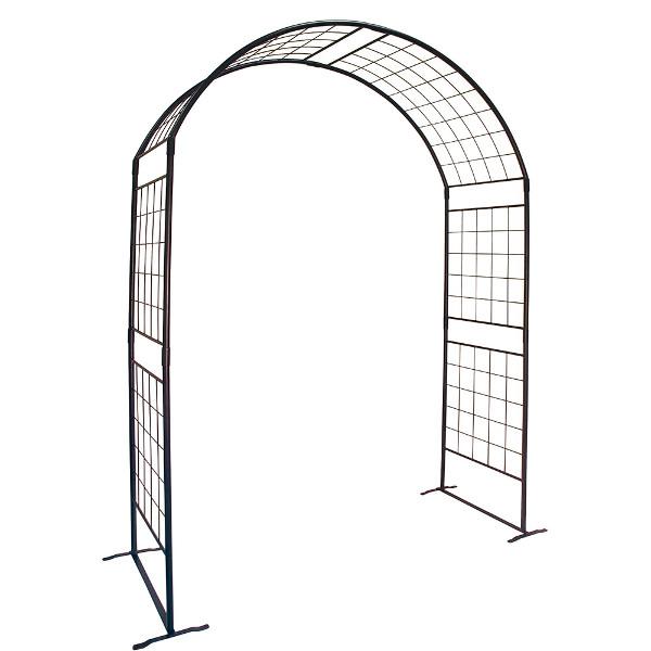 Achla Designs Monet II Arbor - 14 ft Garden Arch for Outdoor Weddings, Vine Support & Backyard Decor