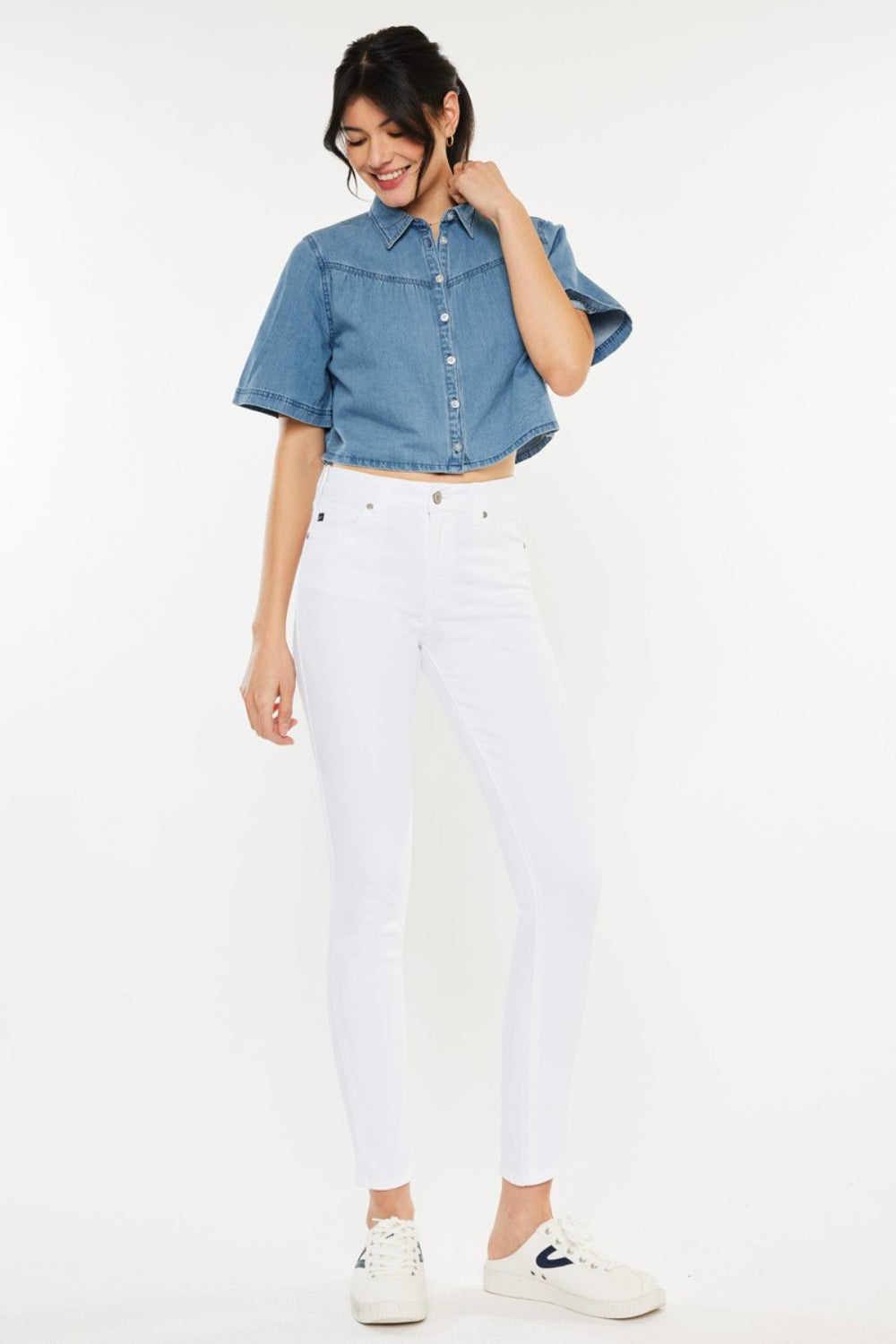Kancan High Rise Ankle Skinny Jeans for Women - Stretch Denim Pants, Slim Fit, Comfortable & Trendy - Perfect for Casual Outfits, Date Nights & Everyday Wear