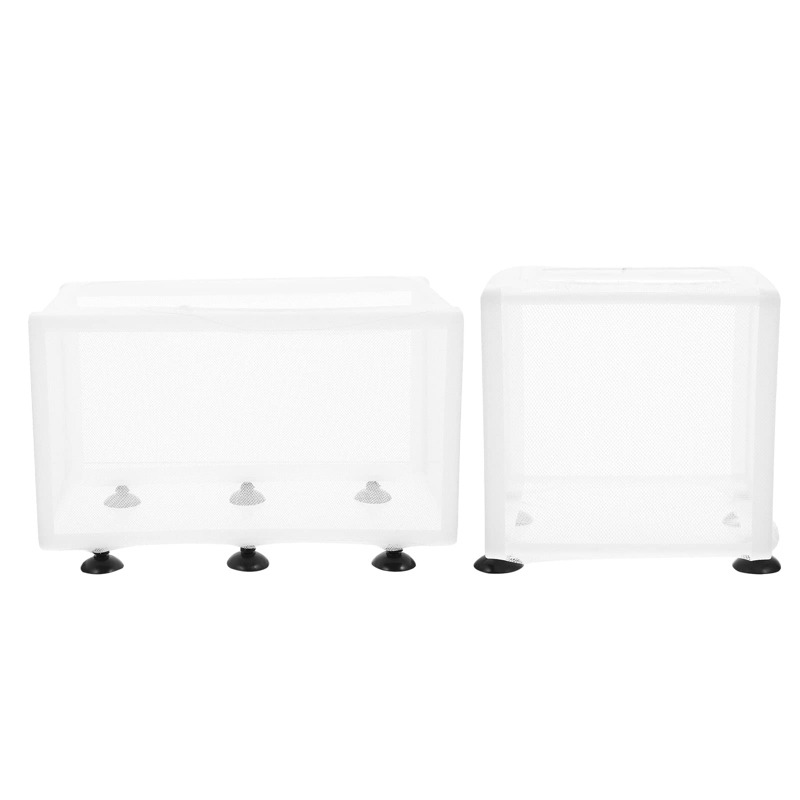 POPETPOP 2Pcs Turtle Incubation Box - Professional Aquarium Isolation Box for Baby Fish, Transparent Breeding Container - Perfect for Turtle Hatching, Fish Separation & Aquarium Decoration