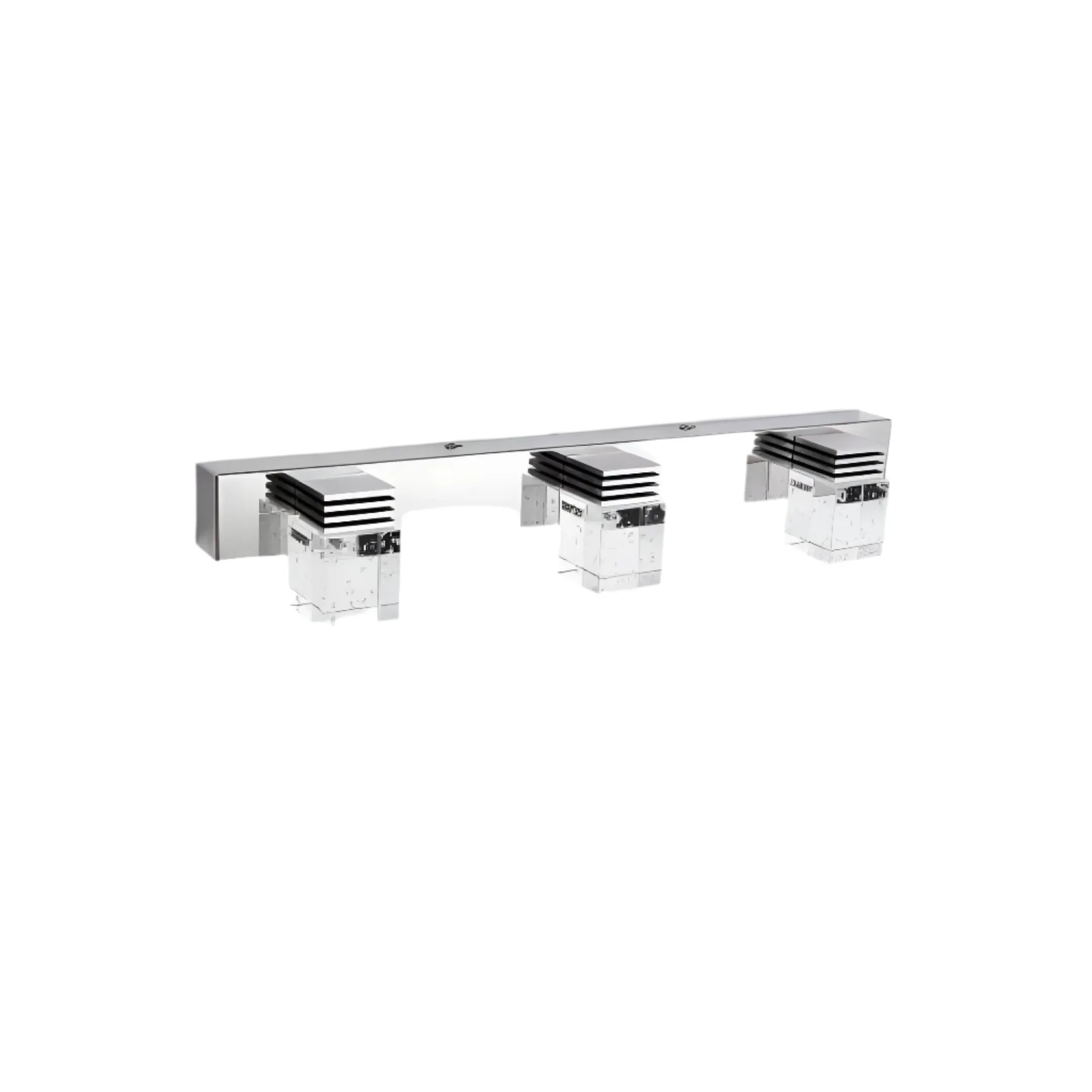 Modern Bathroom Vanity Light HT 5193 - 3 Light Brushed Nickel Fixture for Bathroom Mirror Lighting, Perfect for Home Renovation & Spa-Style Decor