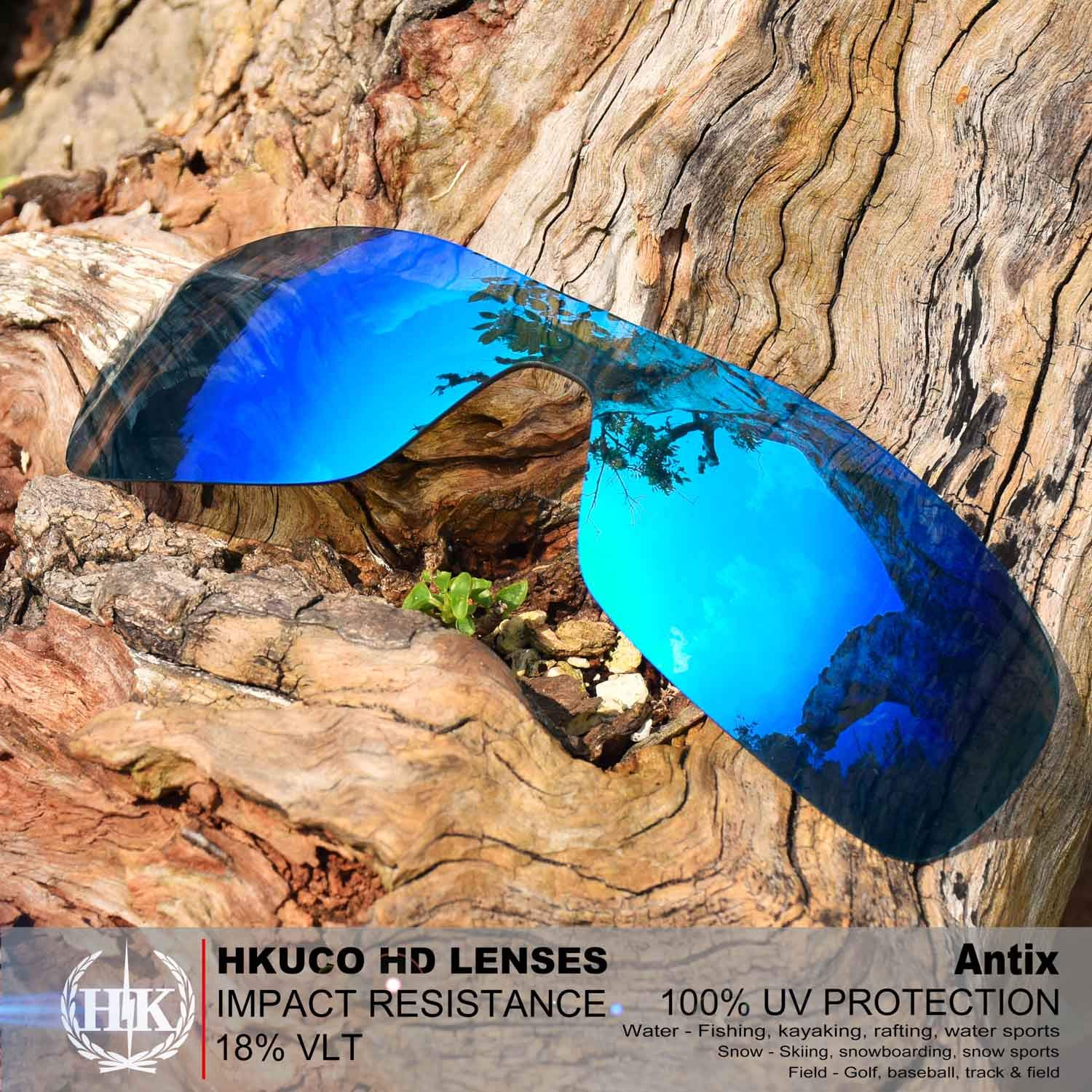 HKUCO Replacement Lenses for Oakley Antix Sunglasses - Polarized & UV Protection - Perfect for Men's Outdoor Sports, Running, Cycling & Driving